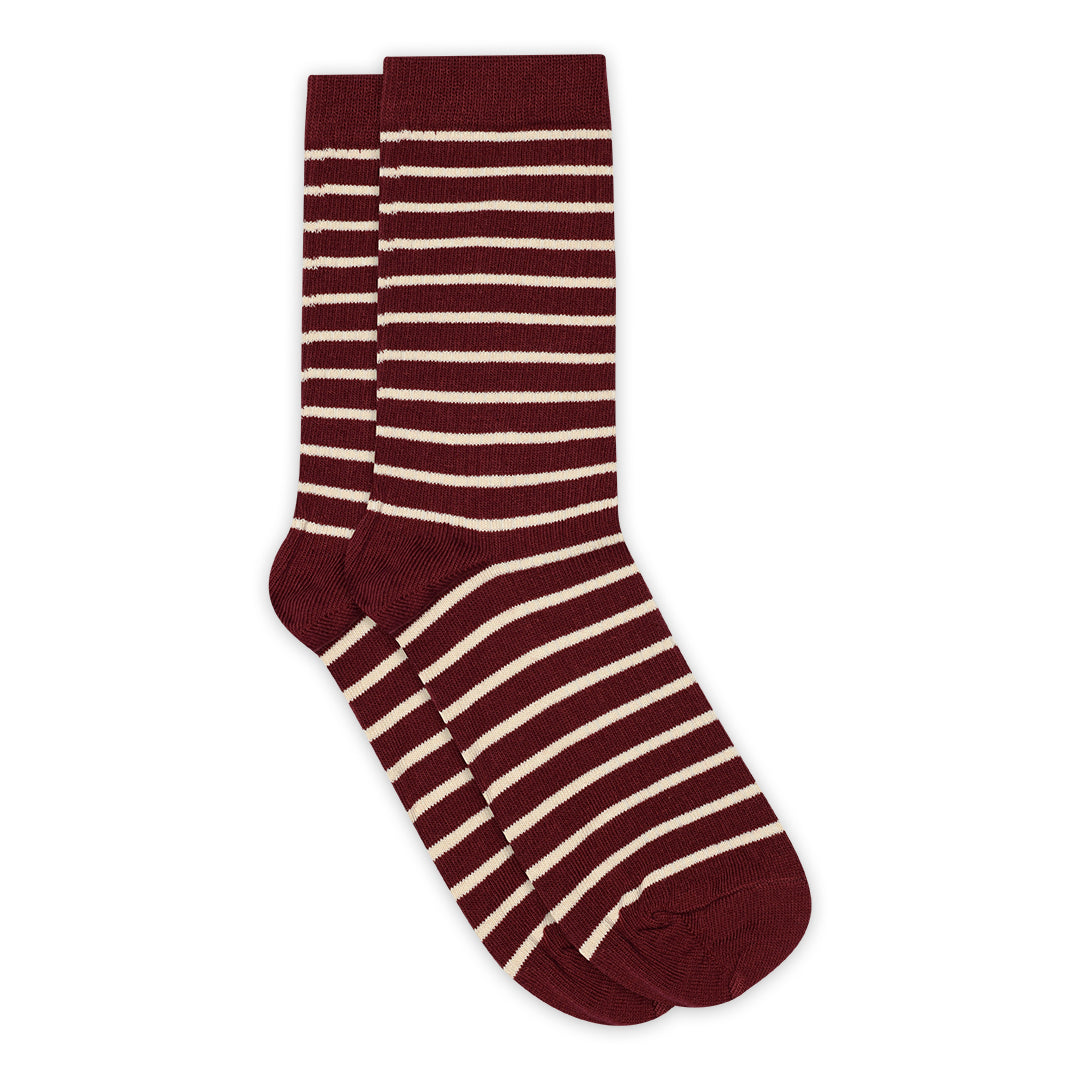 Lydia socks wine red