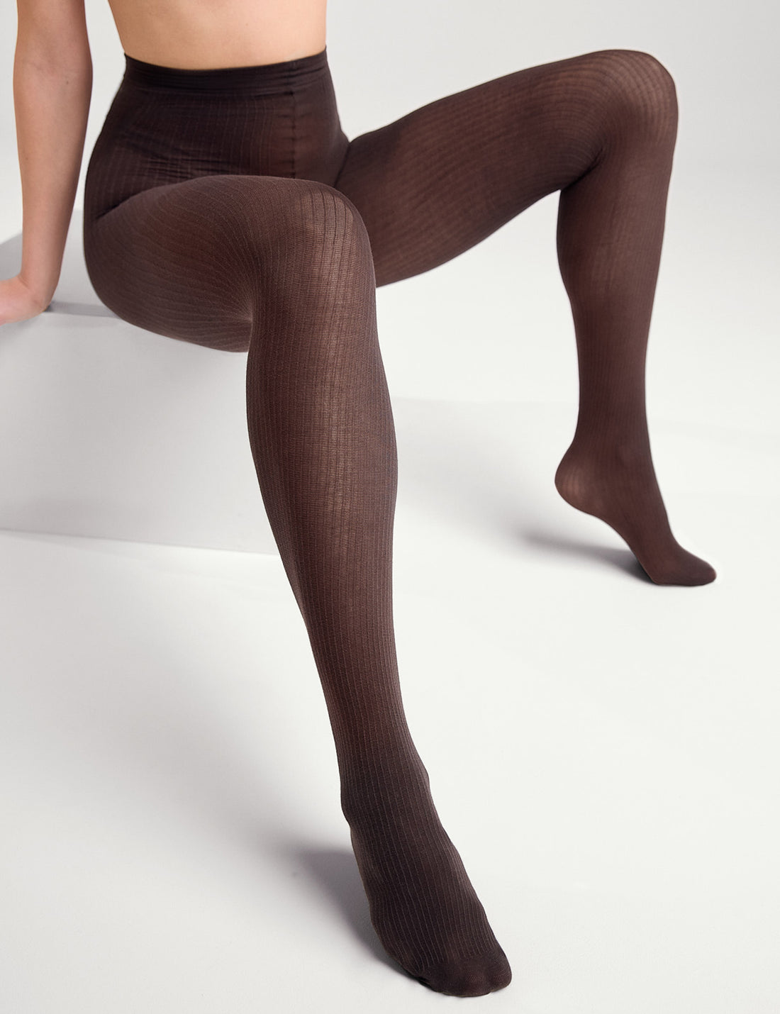 Tights nika rib 70 denier chocolate