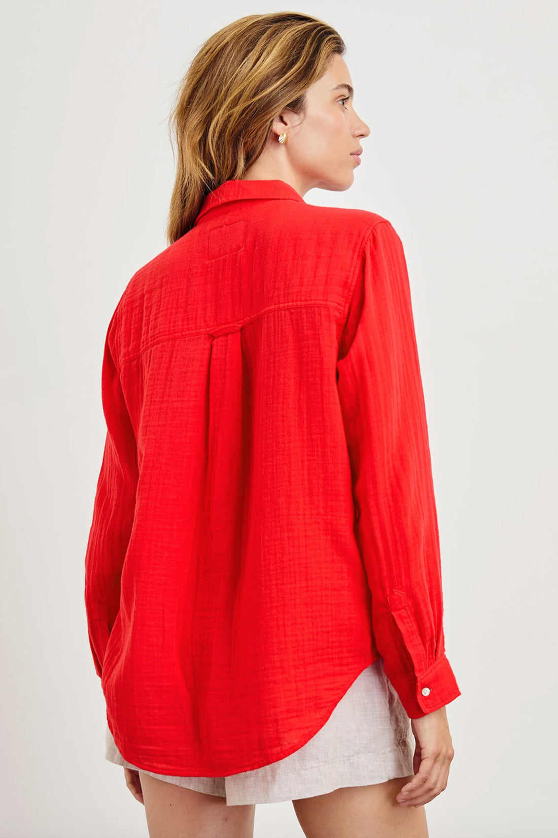 Ellis shirt cherry red