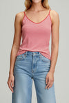 Cotton camisole navy/white stripe