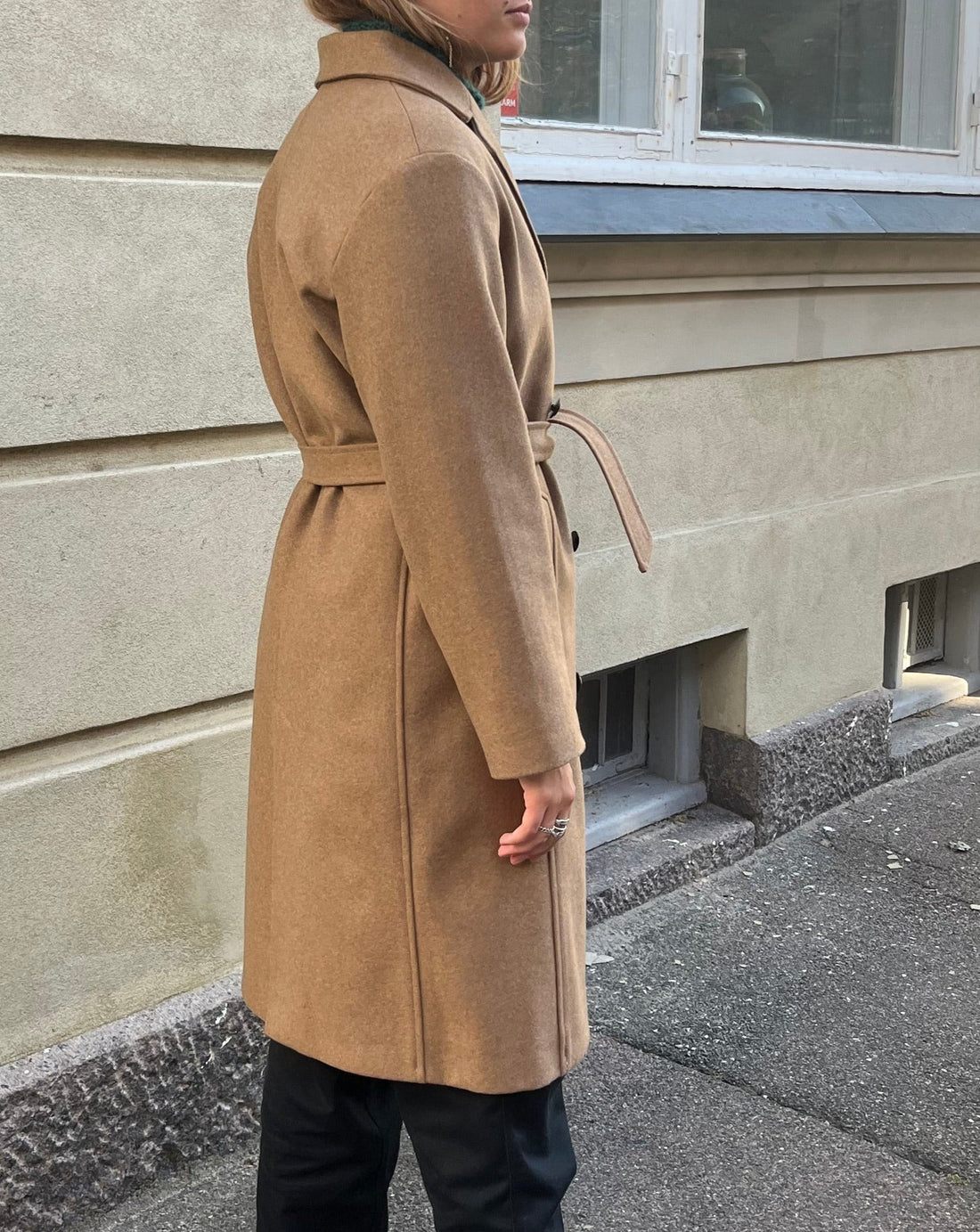 Amber coat camel