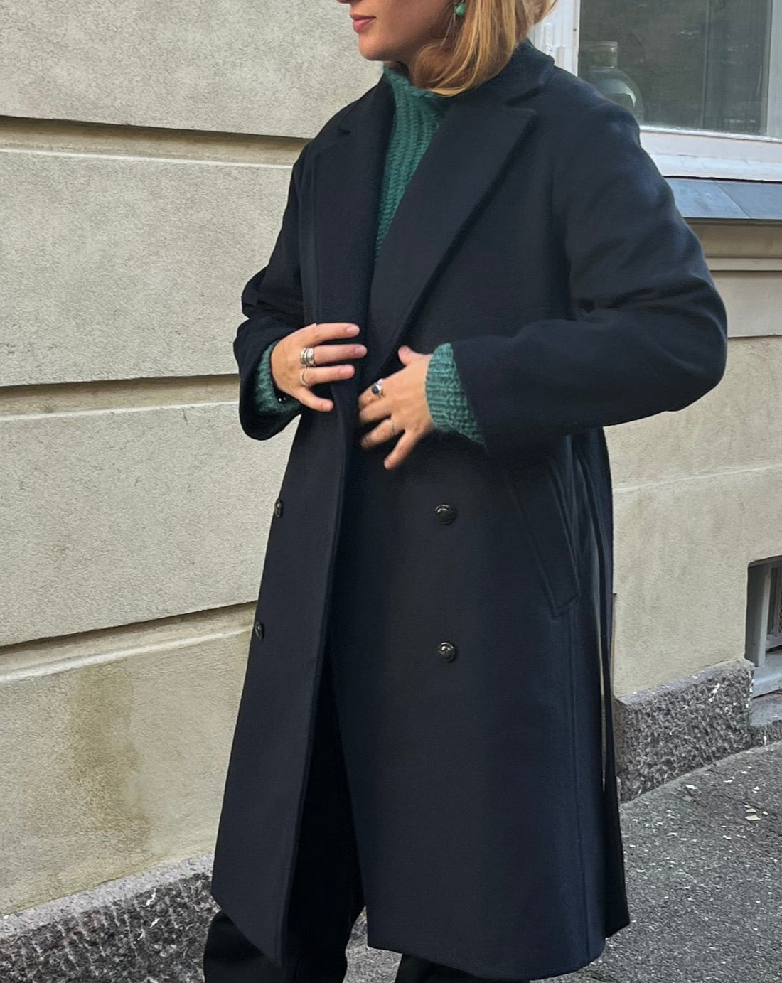 Amber coat navy