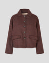 Kristine jacket brown/navy/beige check