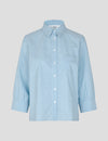 Laura shirt 3/4 sleeve white/blue stripe