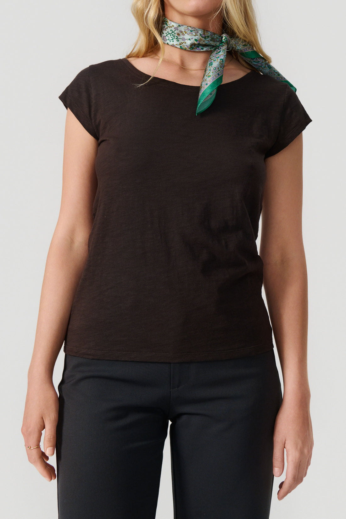 Liu short sleeve t-shirt dark brown