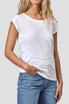 Liu short sleeve t-shirt navy/cream stripe