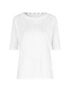 Louisa short sleeve t-shirt navy/cream stripe