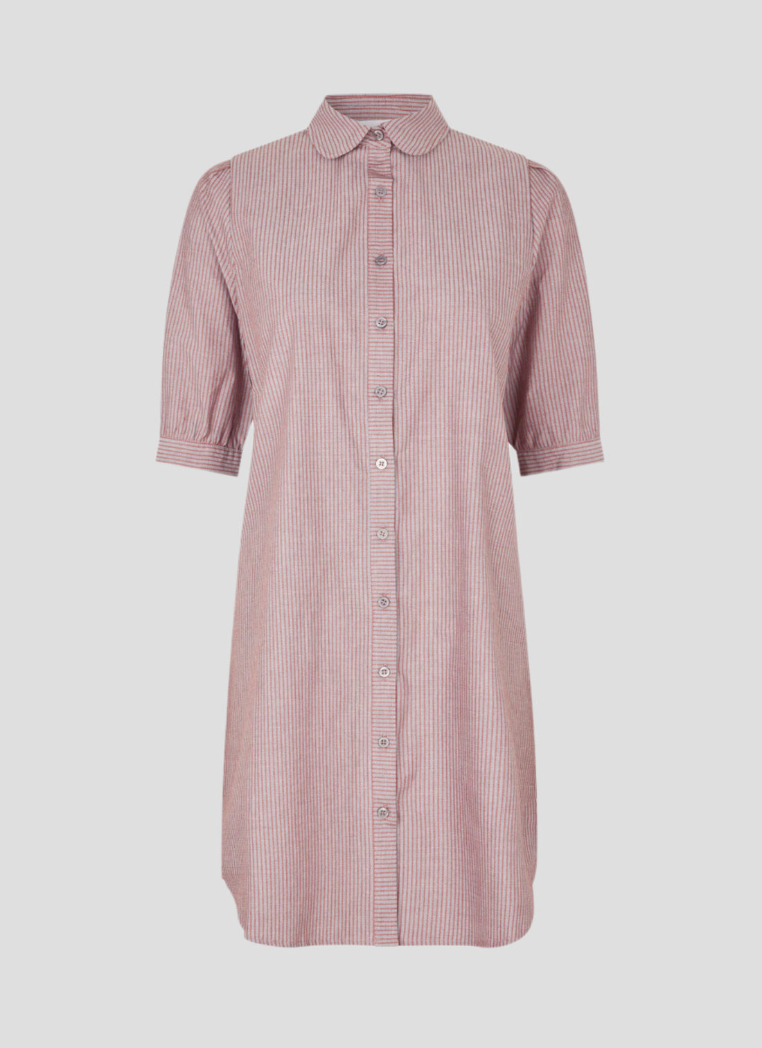 Rosa dress grey/red stripe