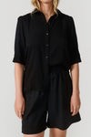 Rosa shirt black stripe