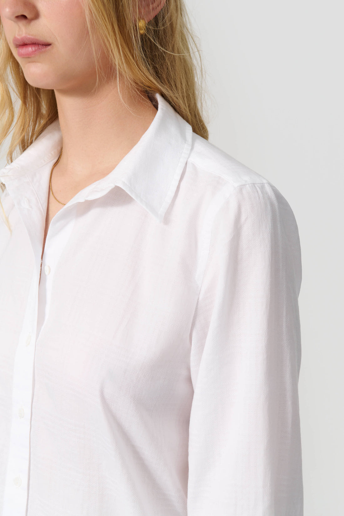 Lea shirt white check