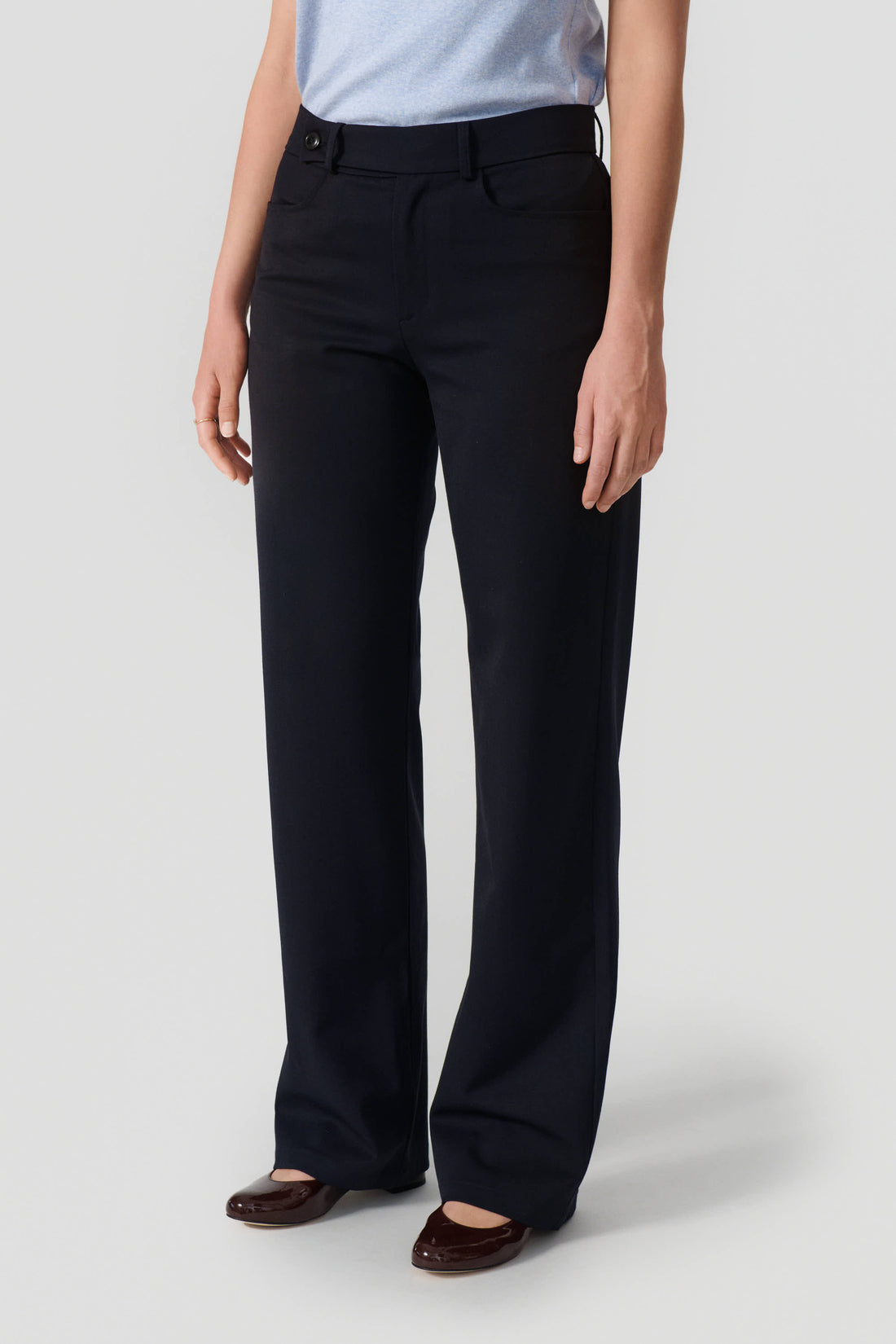 Phoebe navy wool mix