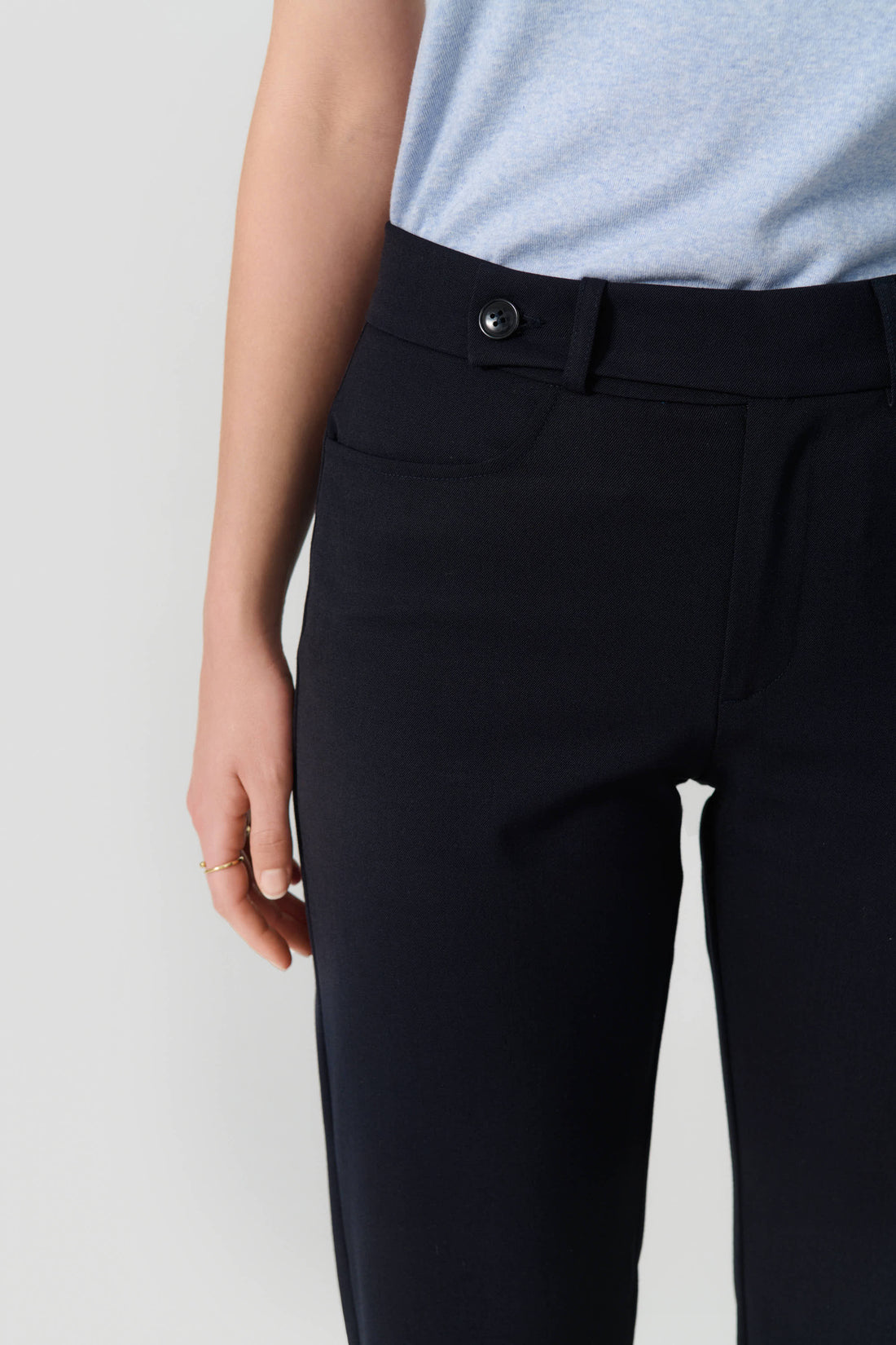 Phoebe navy wool mix