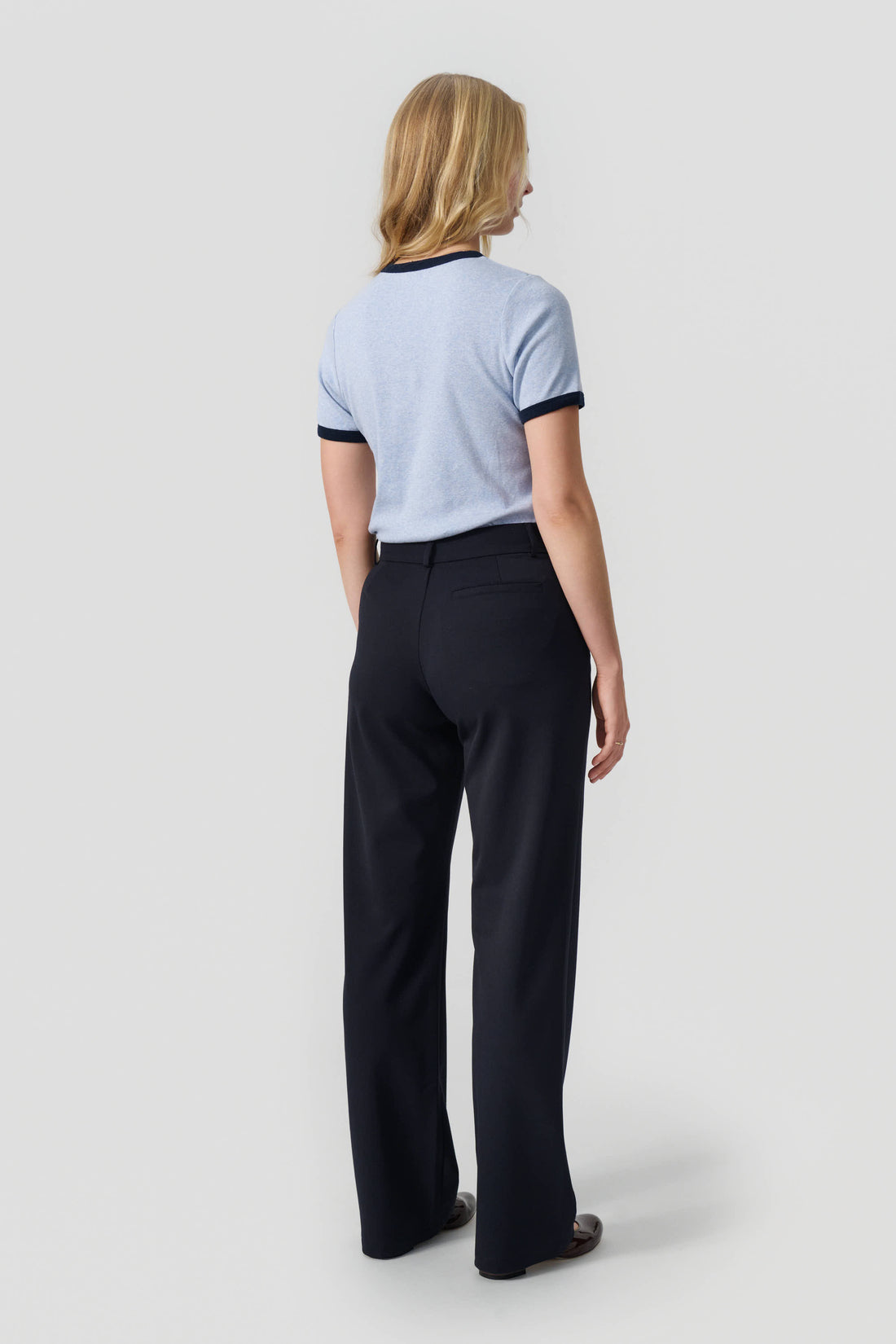 Phoebe navy wool mix
