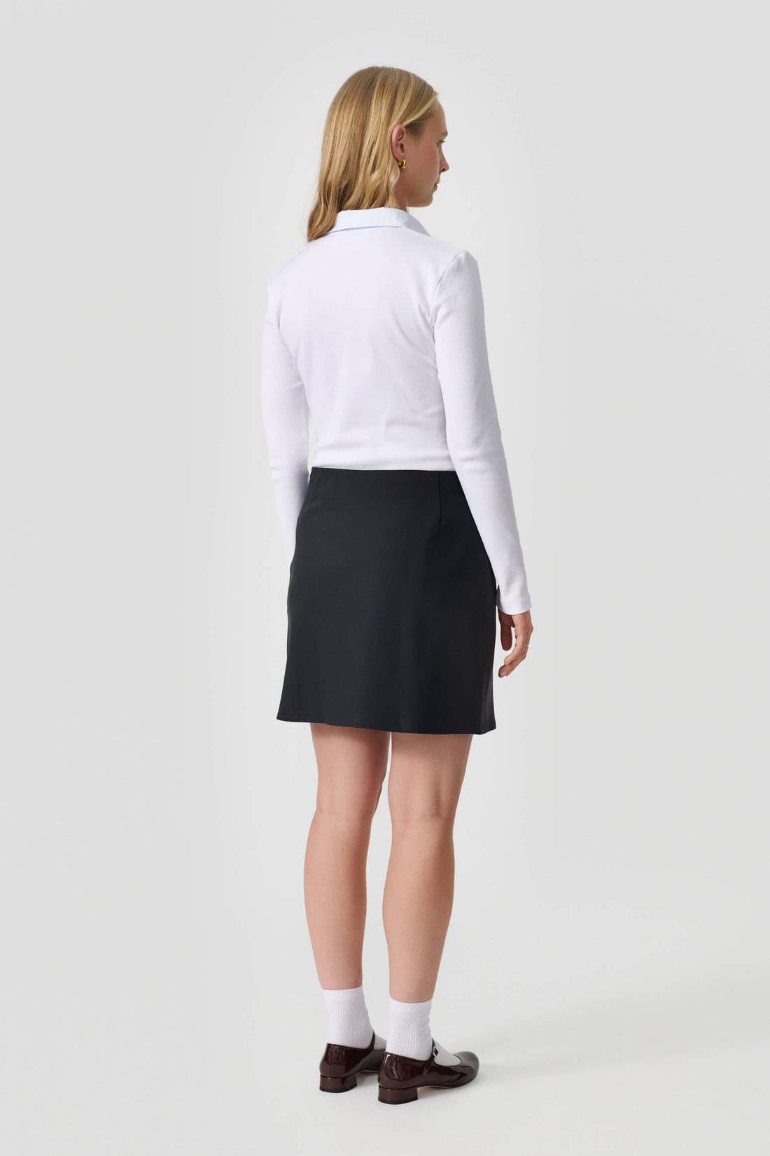 Julie skirt anthracite wool mix