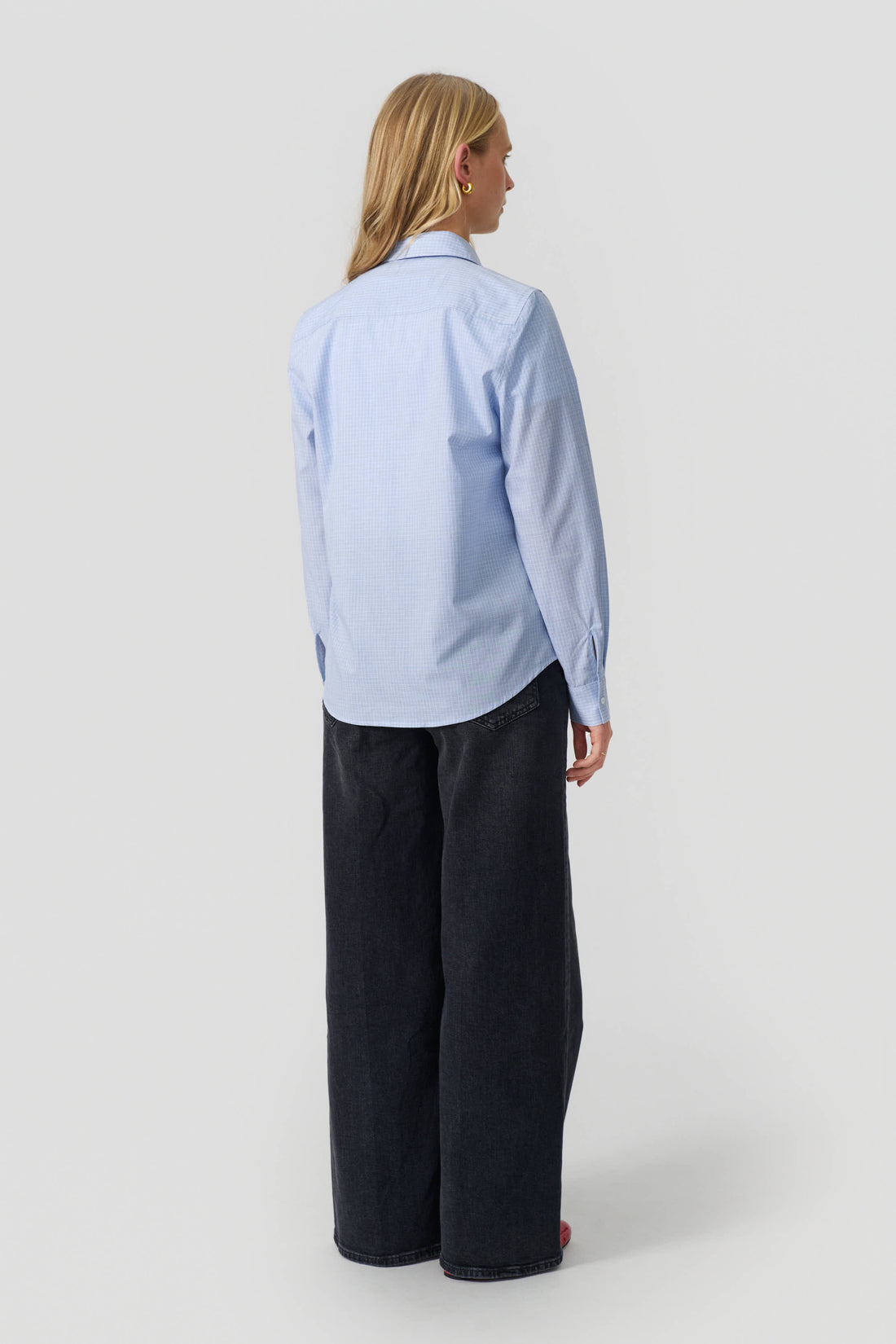 Lea shirt light blue check