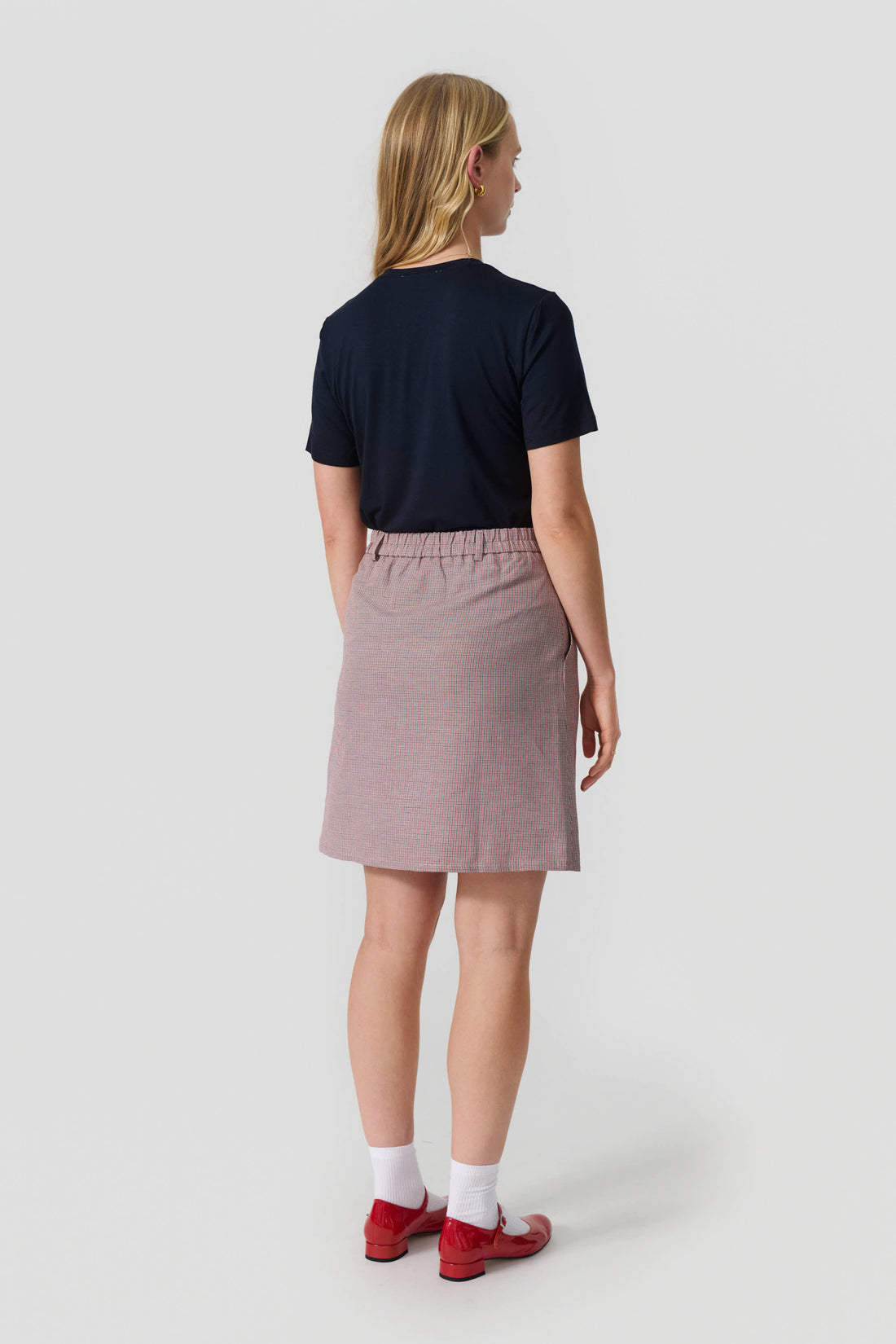 Annika skirt black/red/white check