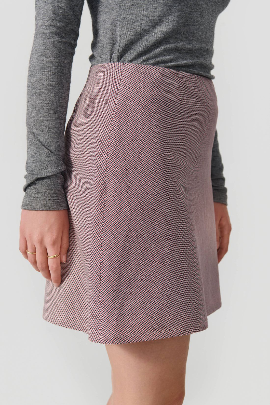Julie skirt black/red/white check