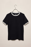Stella t-shirt aubergine/light grey melange