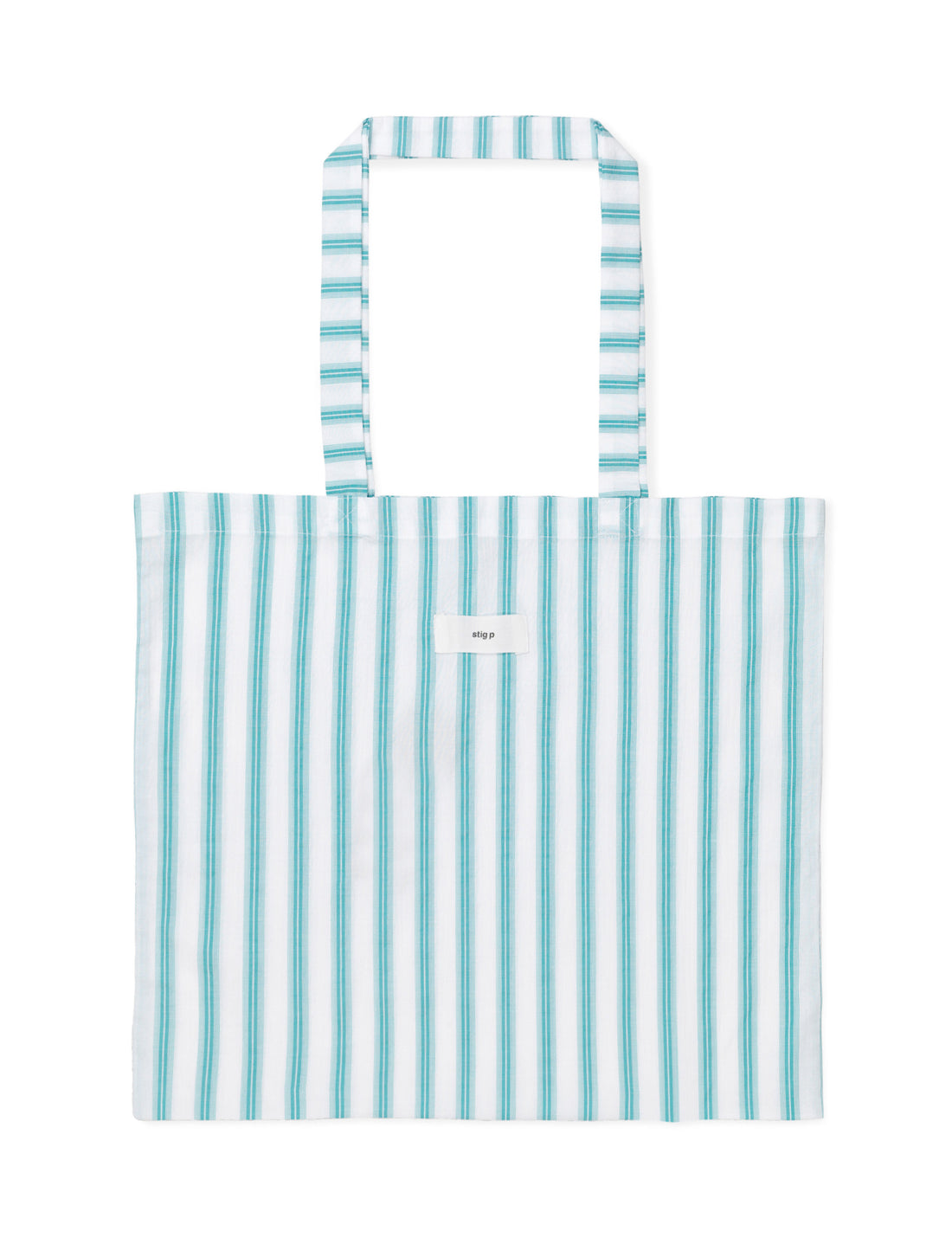 Stig P tote bag mint stripe