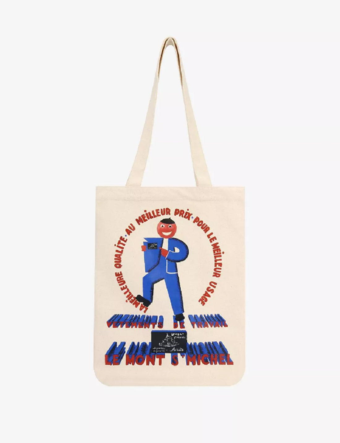 Advertisment print totebag off white