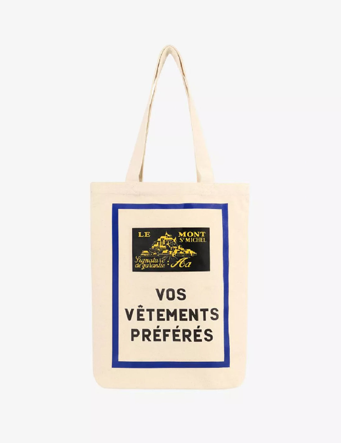Advertisment print totebag white