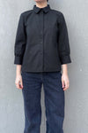 Laura shirt 3/4 sleeve grey/white stripes