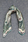 Silk scarf vanilla/multi paisley