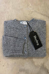 Lambswool crew-neck cardigan satsuma