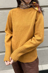 Superfine lambswool crew neck grey melange
