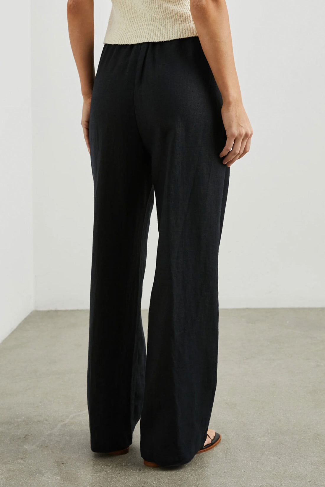 Emmie black linen pants