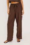 Emmie heathered flax linen pants