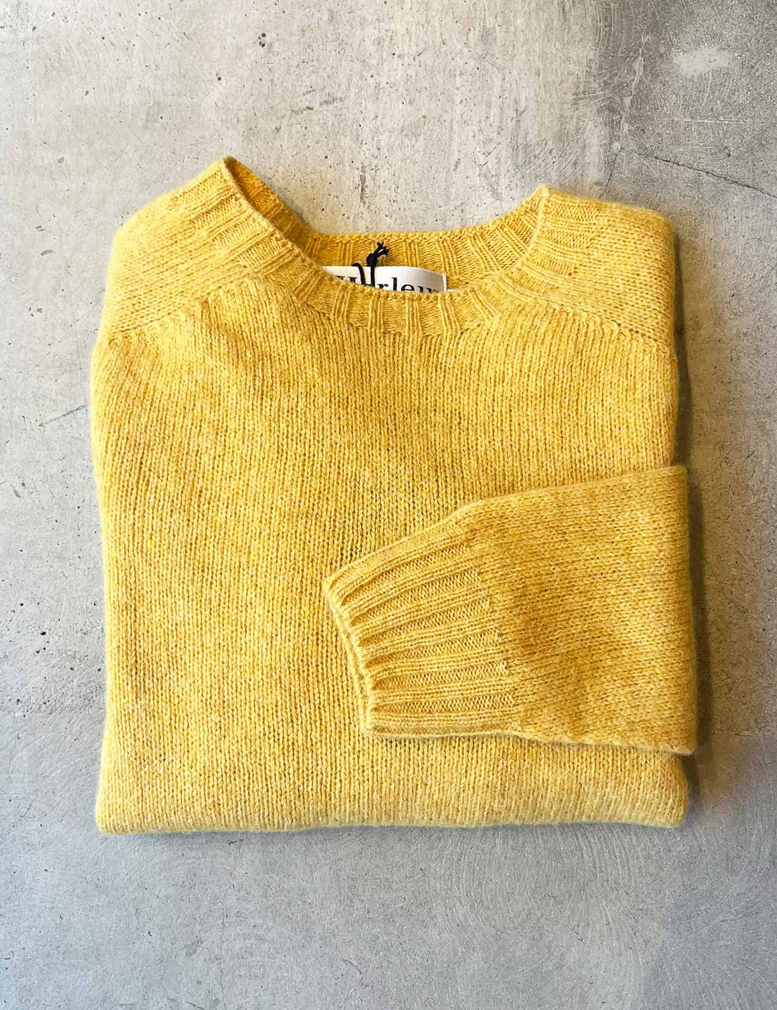 Lambswool crew-neck nectar