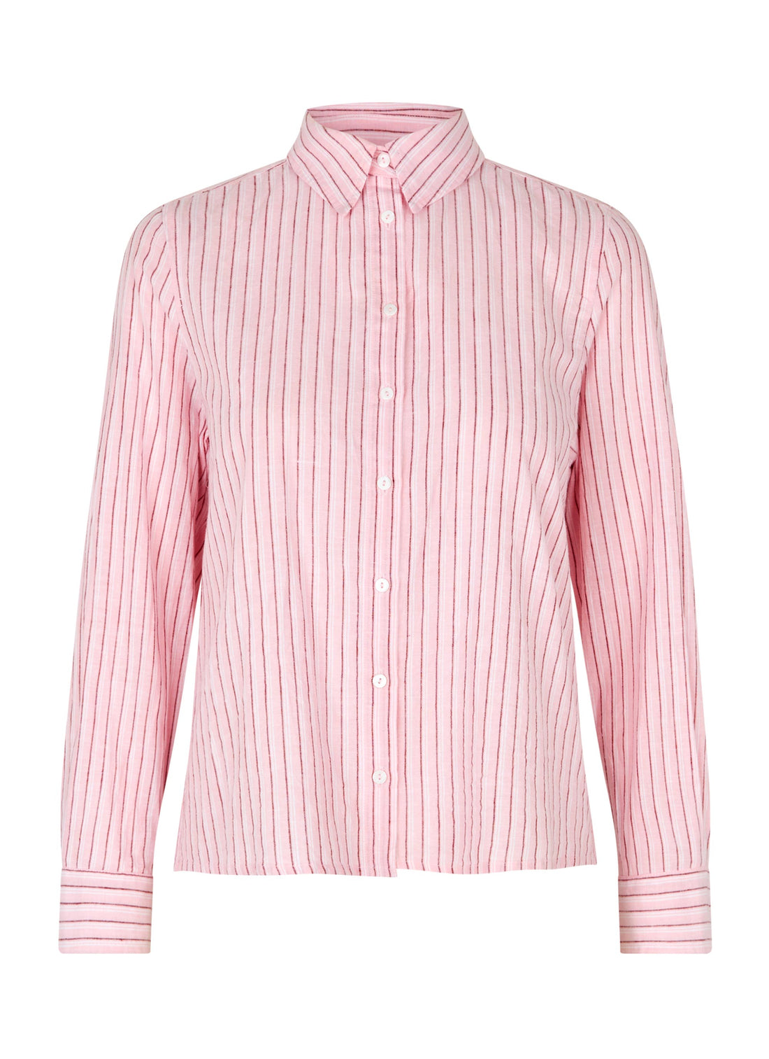 Lea shirt light rose/red/white stripe