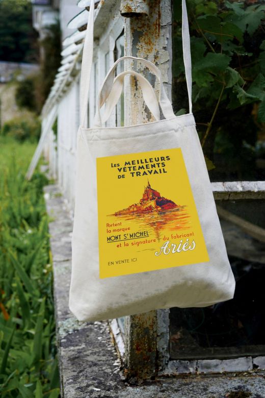 Advertisment print totebag orange
