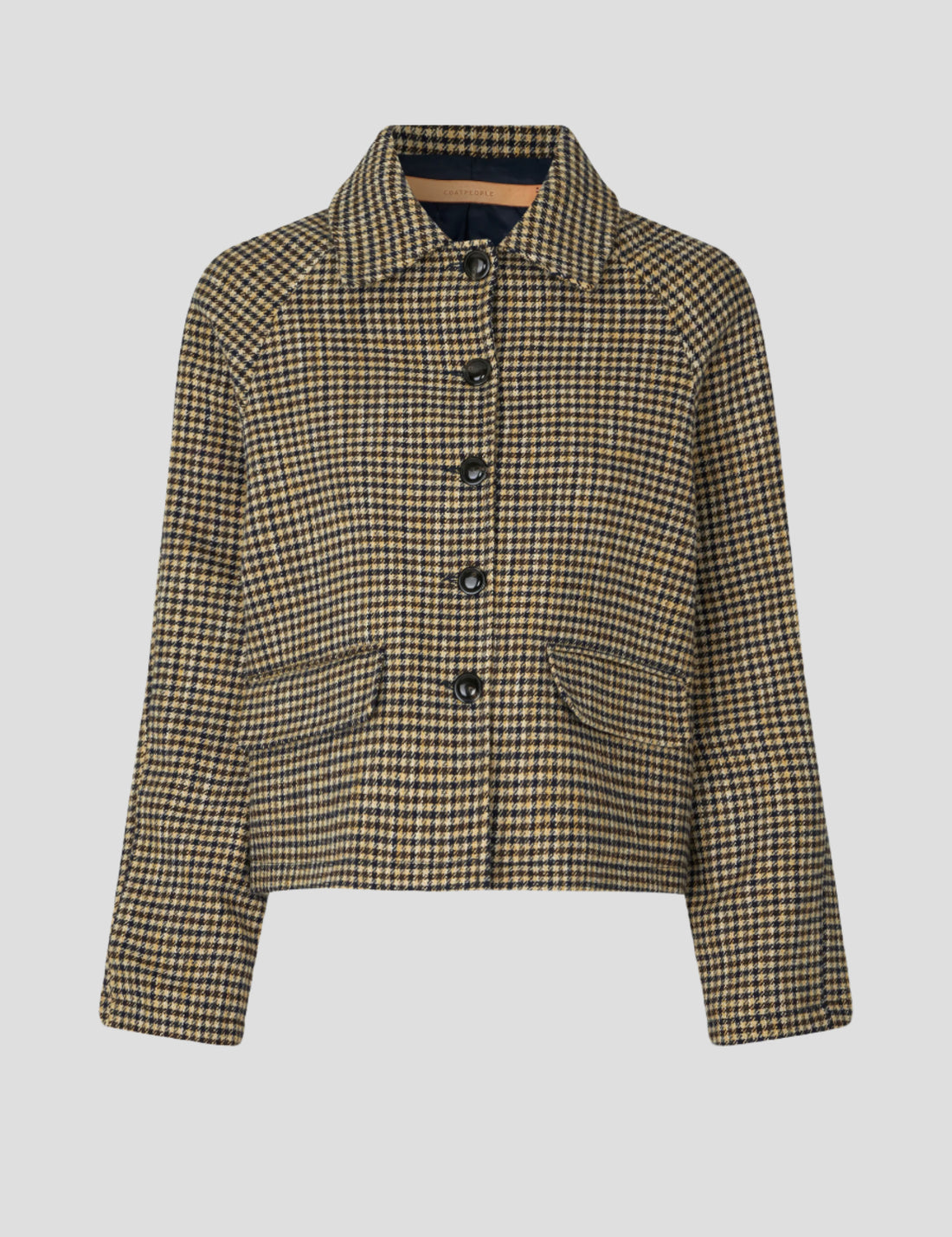 Kristine jacket brown/navy/beige check