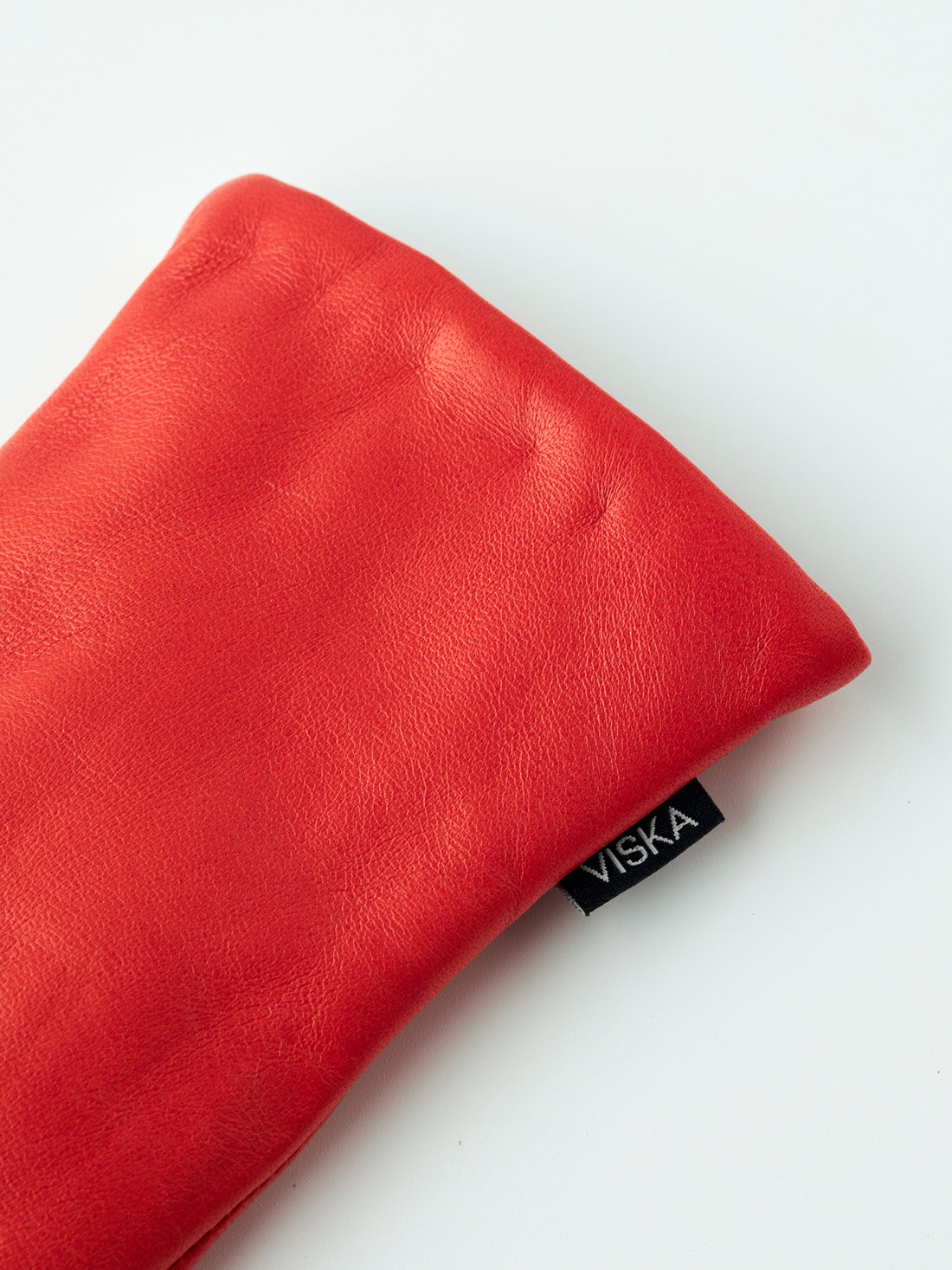 Kvist leather gloves orange/red
