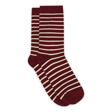 Lydia socks wine red