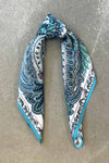 Silk scarf vanilla/multi paisley