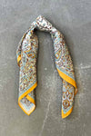 Silk scarf vanilla/multi paisley