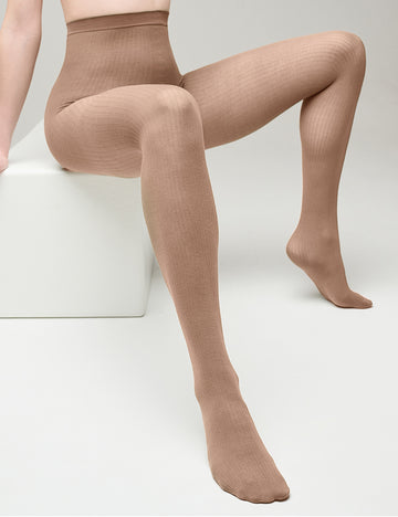 Tights nika rib 70 denier cocoa