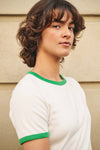 Stella t-shirt grey melange/off white