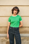 Stella t-shirt grey melange/off white