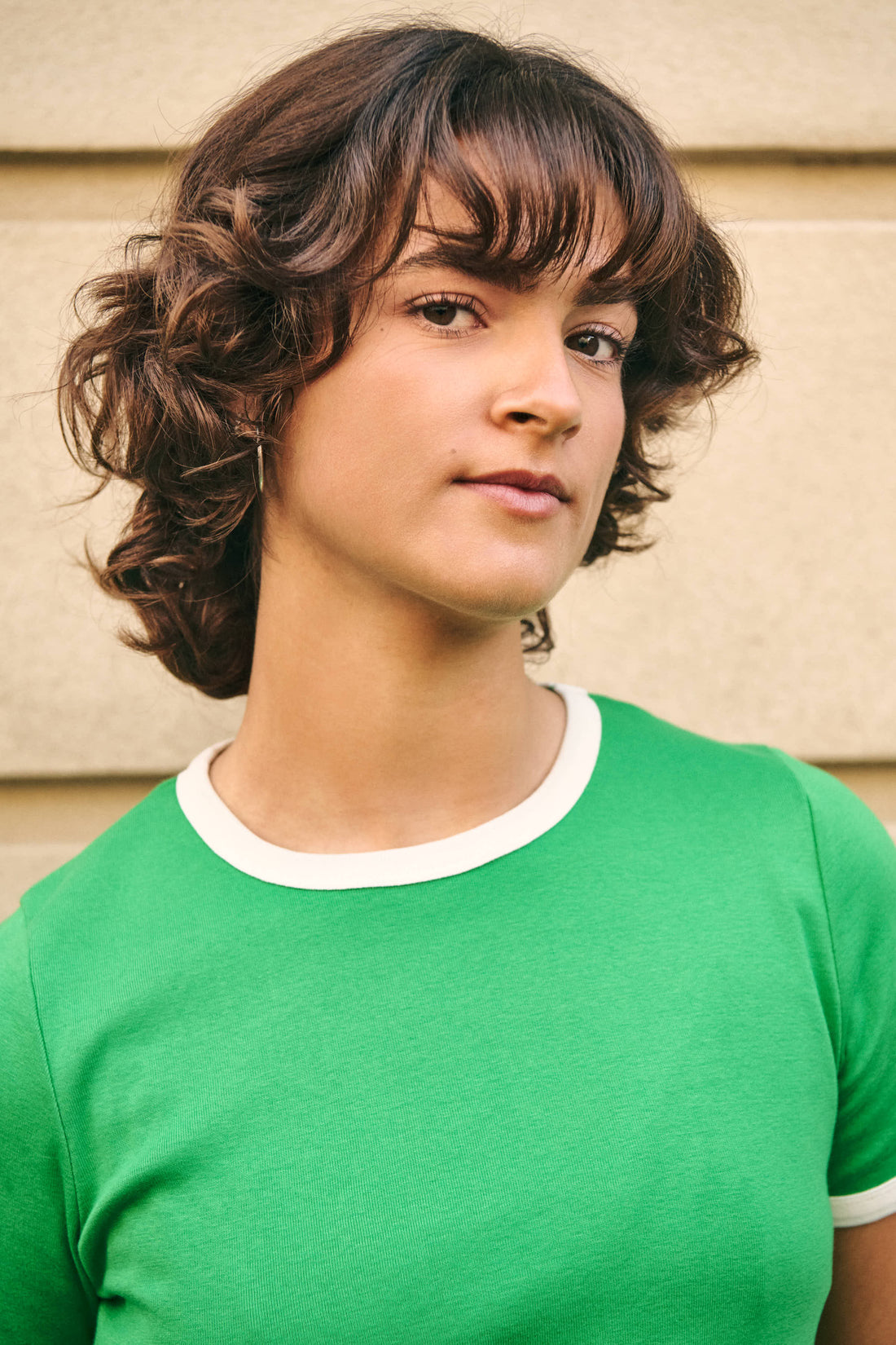 Stella t-shirt green/off-white