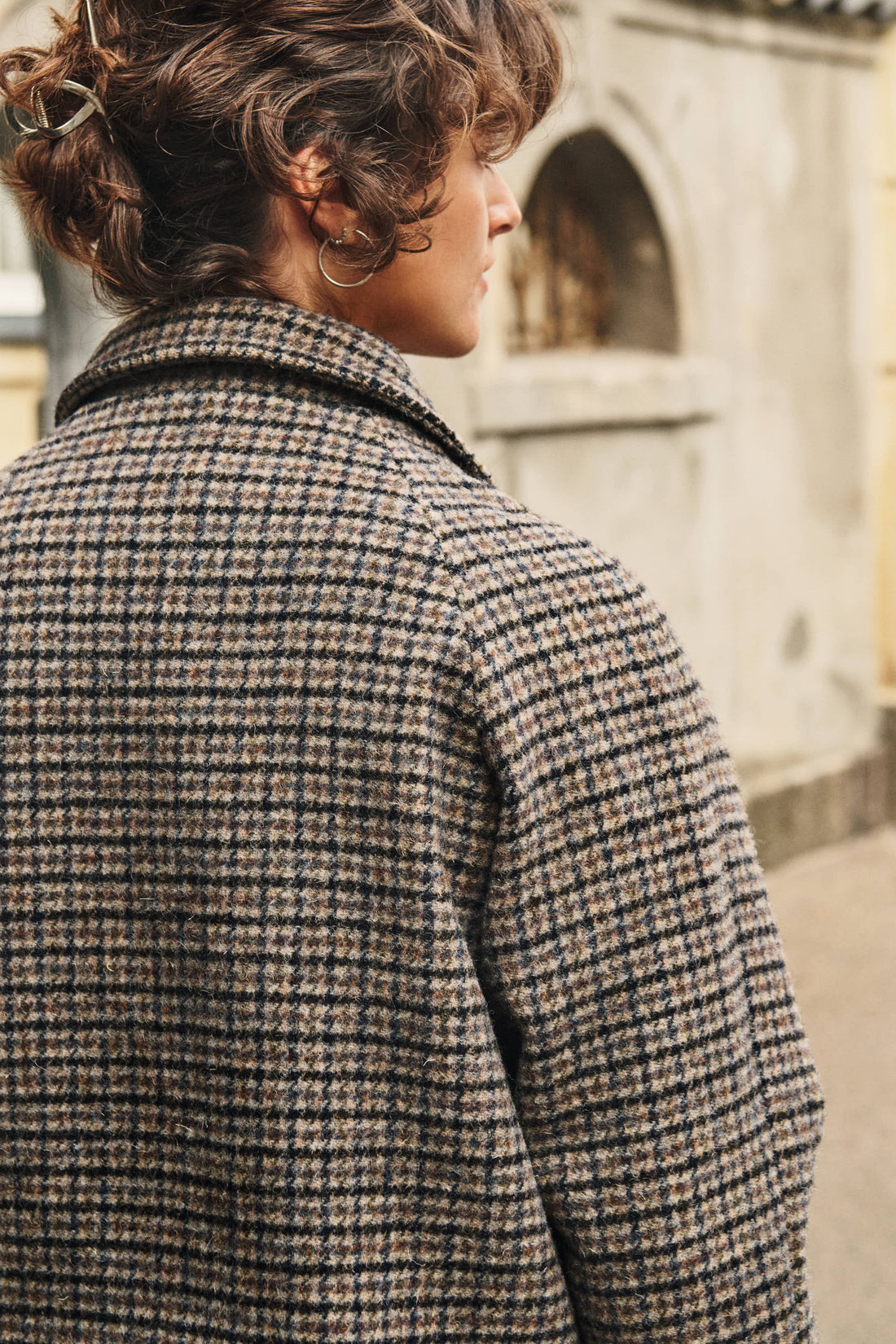 Kristine jacket beige/navy/army