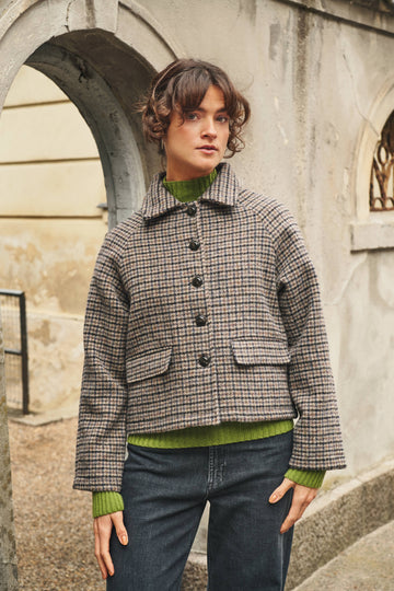 Kristine jacket beige/navy/army