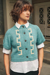 Kelly green key cardigan
