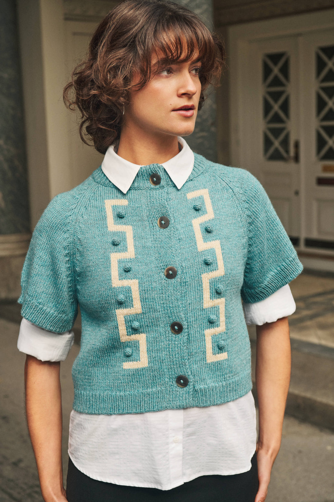 Sky key cardigan
