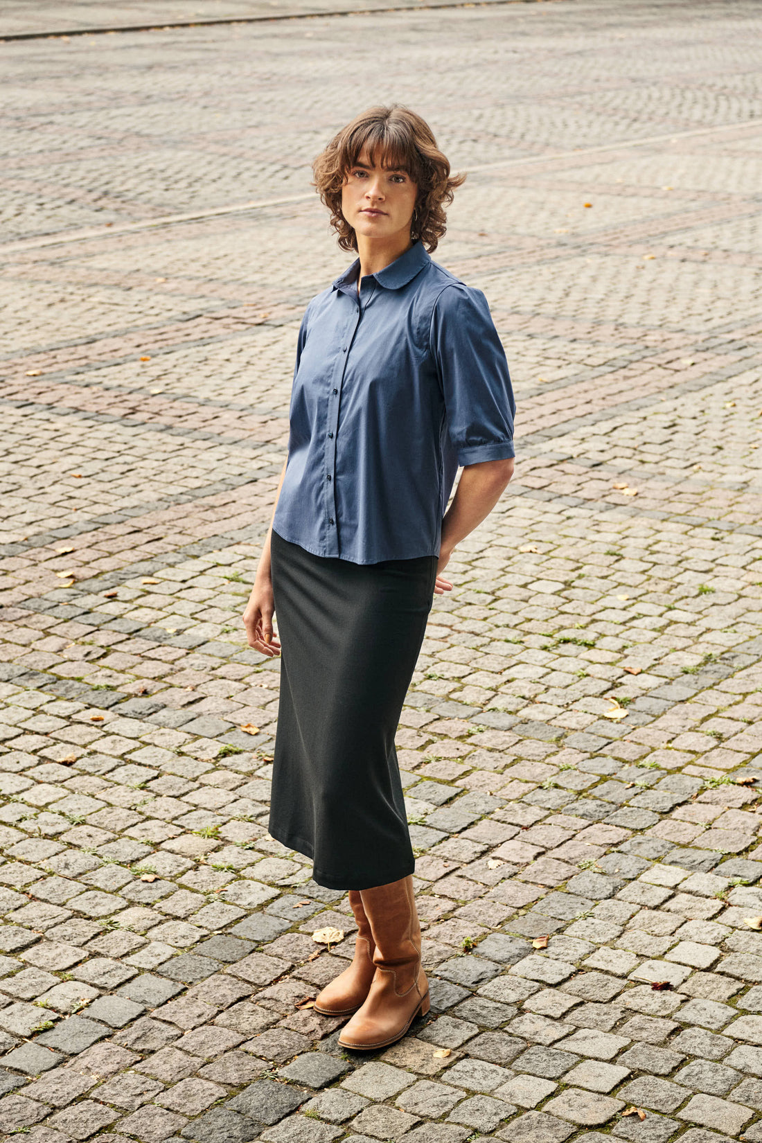 Rosa shirt dark blue