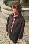 Kristine jacket beige/navy/army