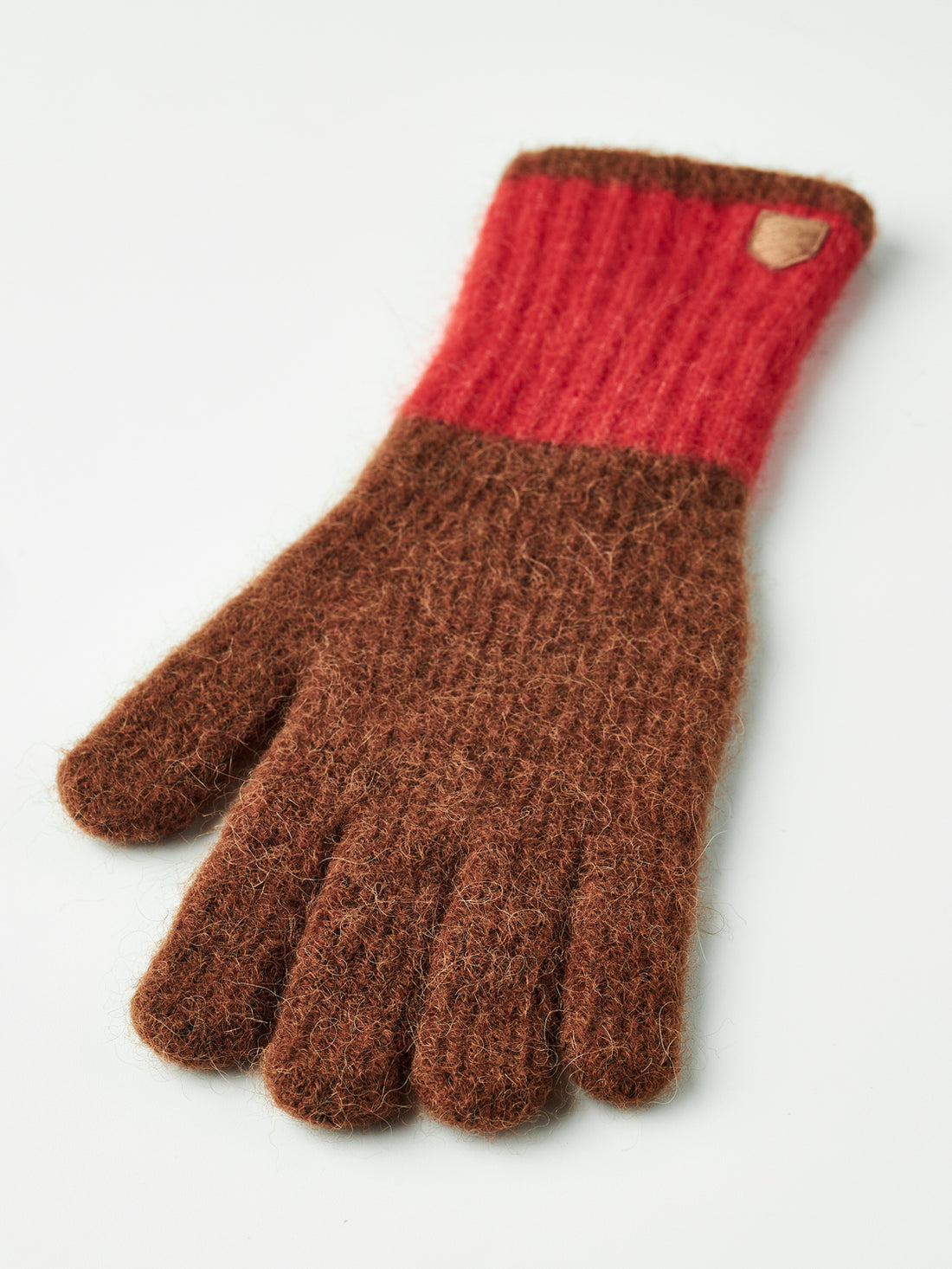 Moritz gloves camel/light red